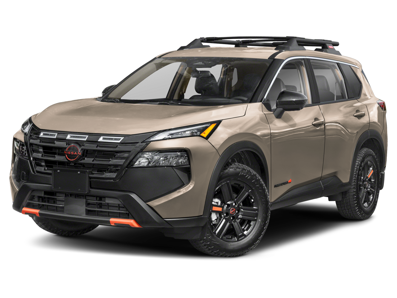 2026 Nissan Rogue Rock Creek in BAJA STORM META — front three-quarter view