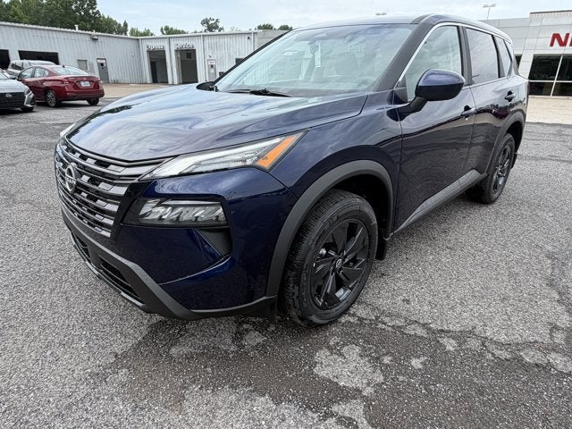 2026 Nissan Rogue SV in Deep Ocean Blue Pearl — front three-quarter view